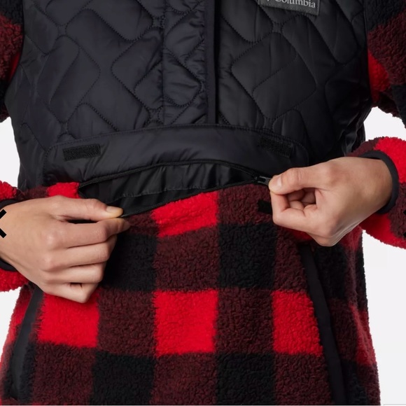 NWT Columbia Women’s Sz XL Sweet view fleece Hooded Pullover Jacket - Picture 4 of 7